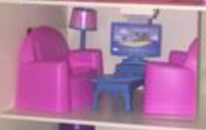 tiny plastic lounge room